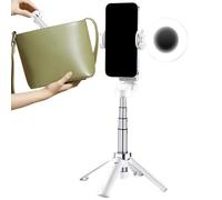 Phone Holder Tripod, Cell Phone Tripod Stand - Portable Selfie Phone Holder Stand, 360 Degree Rotatable Smartphone Tripod Stick Outdoor Travel Wireless Remote