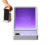 Phone Holder with Speaker - Mobile Stand with Wireless Audio, Lightweight Phone Stand with Computer Design, RGB Light and Wireless Speaker for Studio, Home, Desk