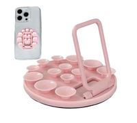 Phone Holder with Suction Cup Self-Adhesive, Mounting Accessory Phone Case for Selfies, Non-Slip Reusable Holder for Desk Table and Center Console
