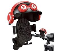 Phone Holder with Sun Shade for Bike | Bicycle Phone Mount with Helmet,Cycling Equipment for Video Recording GPS Viewing Calling Live Streaming Road Trips