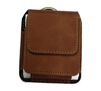 Phone Holster Belt Case with Belt Slot Compact Waist Bag Holder for Climbing Daily Exploring Backpacking Working- Light Brown