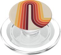Phone Kandy Retro Mod Cool Modern Beige Rainbow 60s 70s PopSockets PopGrip for MagSafe