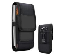 Phone Keyboard Belt - Waterproof Cell Phone Holder, Protective Waist Pouch, Adjustable Elastic Bands Pack | Black Oxford Cloth Bag for Smartphone 5.5-6.5