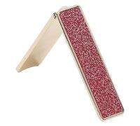 Phone Kickstand, Ultra Thin Invisible Adjustable Angle Phone Vertical and Horizontal Stand, Shiny Diamond Fashionable Metal Sticky Foldable Phone Stand for Any Cell Phone (Rose