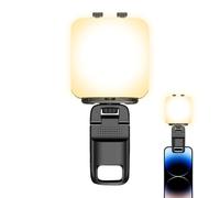 Phone Lamp - Video Light with 3 Colours Lighting and Mode - Rechargeable Clip Lamp for Content Creation, Filming with Phone, Tablet, Computer and Streaming