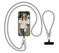 Phone Lanyard Built-in USB-C to USB-C Fast Charging Cable, 2Pack 65W High Speed Nylon Data Transfer Cord Crossbody Wrist Strap for iPhone 16 15,Samsung S24 Ultra S23 FE,Moto Razr/Edge 2024,Pixel 9 Pro