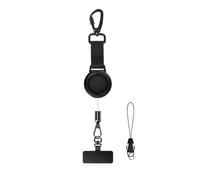 Phone Lanyard - Retractable Phone Strap | Anti Theft Security Strap, Phones Tether with Locking Carabiner and 360 Degree Rotating Metal Hook for Outdoor Skiing Travel Climbing Hiking