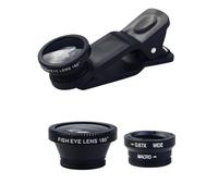 Phone Lens Attachments - Clip Kit, Macro Wide Angle | 180° Fisheye 10x Macro 0.67x Wide Lens Set Compatible Smartphones, Portable Photography Accessory for Travel, Selfies, Landscapes, Videos