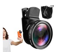 Phone Lens Kit,Cell Phone Lens,Mountable Mobile 0.45X Wide Angle 15x Super Macro Lens Kit | Super Macro Lens Kit, Clip Cell Phone Photo Camera for All Smartphones