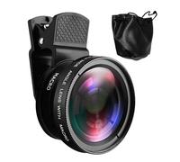 Phone Lens Kit Phone Camera | 0.45X Wide Angle 15x Super Macro Lens Kit for Travel Selfie Vlogging Video Photography Content Creation Outdoor Indoor