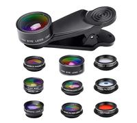 Phone Lens Kit - Smartphone Camera Clip, Professional Macro Photography Lens | Faceted Mobile Instrument, Wide Angle Mobile Tools, Aluminum-Magnesium Alloy Shell + Abs Clip
