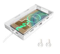 Phone Lock Box - Mobile Timer Safe | Smartphone Jail Case Restriction | Digital Self Control Locker Transparent ABS Design, Portable Device Prison Organizer, Electronic Storage Gift For Kids Students