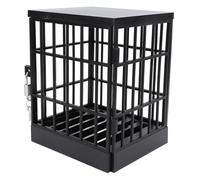 Phone Lock Box, Plastic Mobile Phone Prison Cage for Classroom Family Time Party, with 2 Mini Keys to Secure Devices and Promote Screen Interactions (All Black)