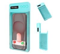 Phone Lock Box with Timer, Self-Control Timed Lock Box, Mini Portable Timer Lock BOX, Max6.7Inch, Help Kids/Adults Prevent Phone Addiction - Sky blue
