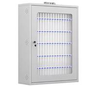 Phone Locker for Classroom, Secure Mobile Storage Cabinet with Ventilation Holes, Up to 102 Bits Phone Safe Deposit Box