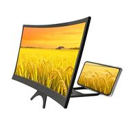 Phone Magnifier - Foldable Curved Projector, Cell Phone Screen Enlarger for Seniors, Video Watching Movie Night Home Travel Break Party, Portable Phones Magnifier for Movies TV Reading 12 Inches