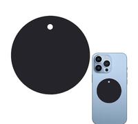 Phone Metal Stickers for Magnetic Mount, 0.5mm Metal Thick Plate Sticker, Black Stainless Steel Magnet Patch, Magnetic Phone Car Holder Replacement Parts, Suitable for Car