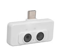 Phone Microphone, AI Noise Cancelling Double Mic Type C Microphone Mini for Vloggers Video Recording Live Streaming Interviews YouTubers (White)