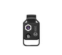Phone Microscope Lens, 200X Magnification Microscope Lens WithCPL Mobile LED Light Micro Pocket Macro Lenses,Clip On Microscope(Black with CPL)