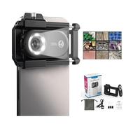 Phone Microscope Lens, Nano Zoom 200x for iPhone, Nanozoom for iPhone,Nanozoom 200x Magnification Zoom, Nanosight x200,12 LED Modes,CPL Lens,Stable(Black)