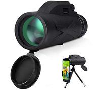 Phone Monocular Telescope Set BAK4 Prism Monocular Telescope 80x100 Magnification Zoom with Phone Holder & Tripod For for Camping Traveling Hunting Bird Watching -
