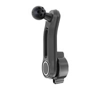 Phone Mount Ball Extension Arm - ABS Black/Silver 8.8x1.7cm, 17mm Car Adapter, Joint Connector | Perfectly For Cell, Horizontal