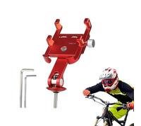 Phone Mount for Bike - Aluminum Alloy - Rotatable Phone Holder for Motorcycle | Aluminum Alloy Construction Shock Absorption Fully Adjustable Viewing Angle Universal Handlebar Mount All Riders