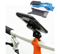 Phone Mount for BROMPTON folding bike Smartphone Holder Fits ANY PHONE in BLUE