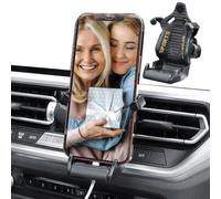 Phone Mount For Car - Racing Seat Style Mobile Phone Holder | Air Vent Hands-Free Car Mount With Safety Belt Design | Secure Smartphone Cradle For Navigation And Calls | Universal Vehicle Holder Cars,