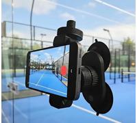 Phone Mount for Padel with Heavy-Duty Suction Cup - Universal Smartphone Court Camera Holder for Video Recording, Training & Social Media - 360° rotatable