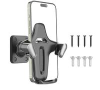 Phone Mount for Shower Wall - 360-Degree Rotating Cradle, Mobile Phone Holder, Adjustable Wall Bracket for Smartphones | Live Streaming Videos Watching Bathroom Uses