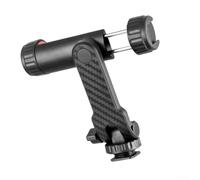 Phone Mount Holder, Dual Cold Shoe Mount Adjustable Clamp for Microphone Light Smartphone Video Rig Accessories for Photography Vlogging(Black)