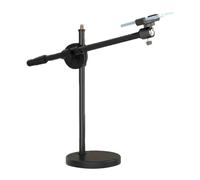 Phone Mount - Metal Selfie Light Stand, Ring Light Setup | Long Adjustable Arm with LED Lamp Recording with Dimmable Lighting for Streaming in
