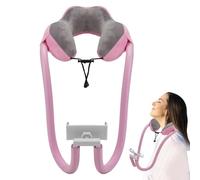 Phone Neck-Holder Pillow - Cushioned Neck-Rest Design, 360 Degree Phone Holder, Detachable Pillow Structure, Stable Hands Free support| Long Travel Home Relaxation Movie Watching Comfort Aid