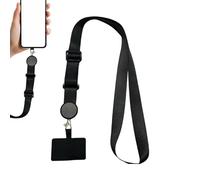 Phone Neck Strap, Mobile Phone Lanyard - Adjustable Anti-Lost Mobile Phone Leads, Removable Mobile Phone Holder on the Neck, Multifunctional Mobile Phone Accessories for Men and Women, black, Siehe