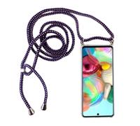 Phone Necklace For Samsung Galaxy A71 With Strap Case To Hang Cord Purple New