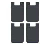 Phone Pocket - Adhesive Phone Card Holder 5.6 x 8.6 cm | Card Case, Silicone Adhesive Wallet on the Back of the Mobile Phone, Slim Pocket for Credit Cards, ID Cards, Black, Please refer to the