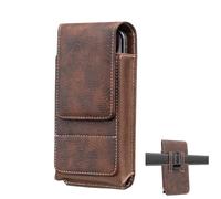 Phone Pouch for Belt with Card Pocket Magnetic Leather Vertical Protective | Men Cell Phone Belt Waist Pouch for Women Men Daily Exercise Tours Hiking Camping Construction