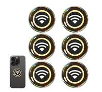 Phone Protection Neutralizer Sticker - 6 Pieces 2.8 cm, PC Shield Decals | WiFi Signal Pattern Radiation Blocker Sticker, For Cell Phone Tablet Laptop Computer Router TV Energy Balance Peace Of Mind