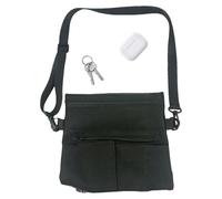 Phone Purse | Transverse Fanny Pack for Devices | Waterproof Travel Bag - for Gym Training, Running, Cycling, Fitness Indoor and Outdoor Activities, Black/White, Consulte la descripción, See