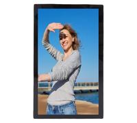 Phone Rear Camera Magnetic Selfie Screen, Wireless Screen Mirroring Selfie Display Scree with 2.4G 5.8G Bands, 50m Range, 3 Brightness Levels, 180° Rotation for Live Streaming