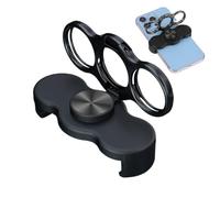 Phone Ring Holder - Aluminium PC 8 x 3.5 x 2.5 cm | Magnetic Smartphone Ring | 360° Rotating Handle with 90° Tilt for Secure Holding, One-Hand Use and Mobile Support