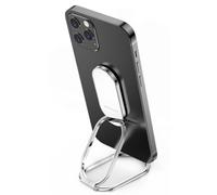 Phone Ring Holder Finger Kickstand 360°Rotation Cellphone Back Grip Foldable Cell Phone Stand for Desk Compatible with iPhone iPad Smartphones Tablets (Silver)