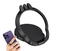 Phone Ring Holder - Metal Finger Grip, Secure Adhesion Stand | Rotatable Kickstand Design, Anti-Slip Strong Hold Feature, Comfortable One-Hand Use Device Taking Photos, Video Watching Convenience