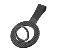 Phone Ring Holder - Prevent Screen Cracks Instantly, 360° Rotating Magnetic Finger Grip and Stand, 45N Ultra Strong Magnet + Slim Zinc Alloy Matte Black Polished Finish for