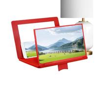 Phone Screen Amplifier - 3D HD Projector Amplifier | Adjustable Angle Phone Screen Magnifier with Mirror and Folding Stand | for Movies, Video Game