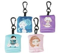 Phone Screen Cleaner 4Pcs Keychain Lens Wipes with Printed Lanyard for Boys and Eyeglasses and Electronic Devices