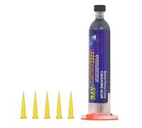 Phone Screen Glue Adhesive High Strength Curved Screen Repair Sealant 30Min Curing Silicone Rubber Material 30ml with 5 Plastic Needles for iPhone VIVO Tablet PC (SP6)