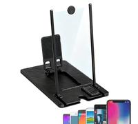 Phone Screen Magnifier - 12 Inch Smartphone Magnifying Glass | Portable HD Stand - ABS with Hands-Free Remote Control for Videos, Series, Living Room, Bedroom or Travel, Immersive Cinema Alder