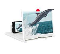Phone Screen Magnifier, Screen Magnifier for Smartphone, Pull Out Phone Screen Amplifier, Mobile Phones Magnifying Screen 10/12/14 inch, for Iphone, Android (White, 14in)
